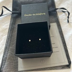 Consider the Wildflowers Micro Diamond Stud Earrings